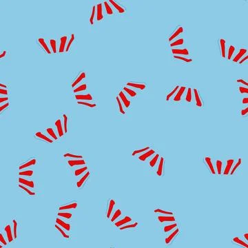 Seamless pattern sunshade canopy awning cartoon vector Stock Illustration