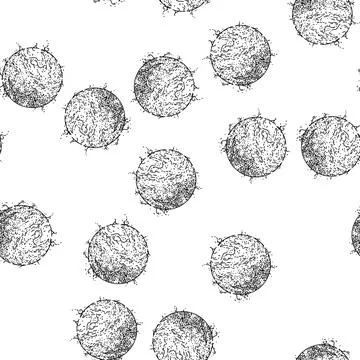 Seamless pattern sunshine sun sketch hand drawn Stock Illustration