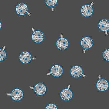 Seamless pattern supply water gas meter cartoon vector 스톡 일러스트