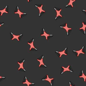 Seamless pattern support back posture corrector cartoon vector イラスト素材