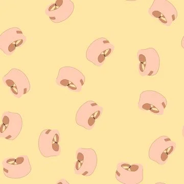Seamless pattern support cervical neck collar cartoon vector Stock Illustration