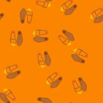 Seamless pattern support insoles cartoon vector Stock Illustration