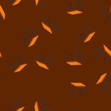 Seamless pattern surface wood table cartoon vector イラスト素材