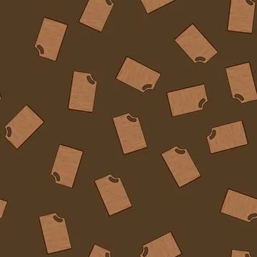 Seamless pattern surface wooden cutting board cartoon vector Stock Illustration