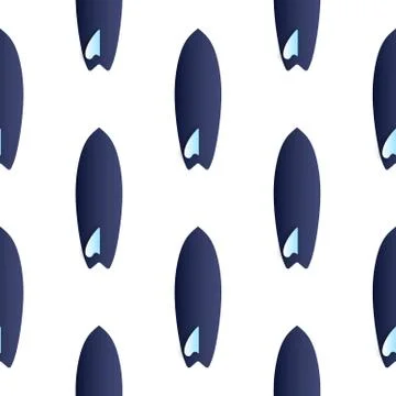 Seamless pattern surfboards Stock Illustration