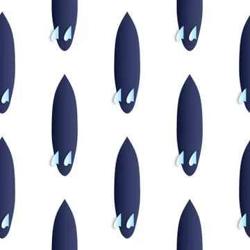 Seamless pattern surfboards Stock Illustration