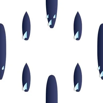 Seamless pattern surfboards Stock Illustration