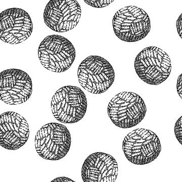Seamless pattern surfing virus sketch hand drawn Stock Illustration