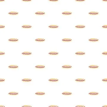 Seamless pattern with sushi rolls on white background Stockillustratie