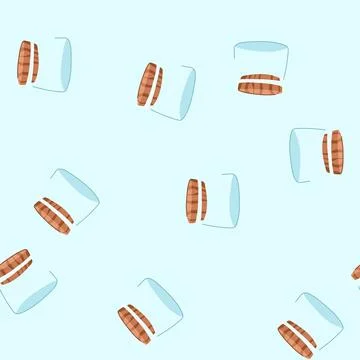 Seamless pattern sustainable eco friendly jar cartoon vector Stock Illustration