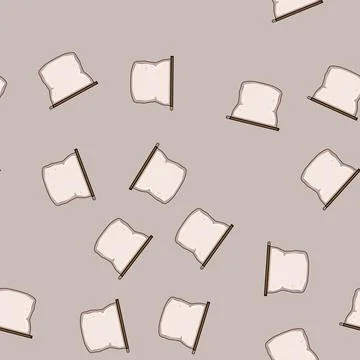 Seamless pattern sustainable silicone snack bag cartoon vector Stock Illustration