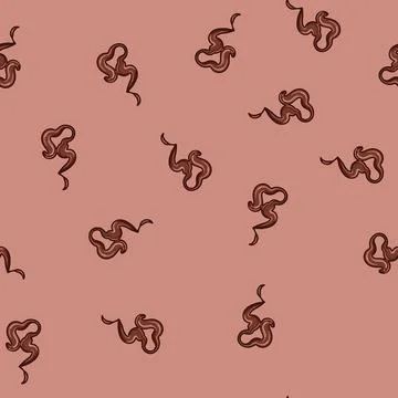 Seamless pattern sweet chocolate drip sause cartoon vector イラスト素材