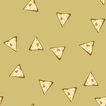 Seamless pattern sweet cracker biscuit cartoon vector イラスト素材