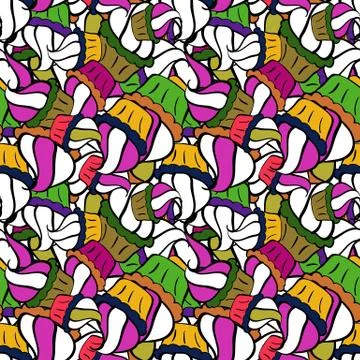 Seamless pattern with sweet Cupcakes pattern. Nice birthday background on magent Иллюстрация
