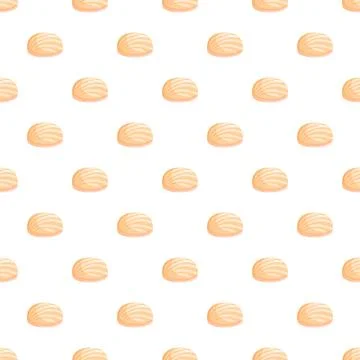 Seamless pattern with sweet fluffy marshmallows Illustrazione stock