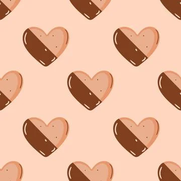 Seamless pattern with sweets. The cookie pattern Stock Illustration
