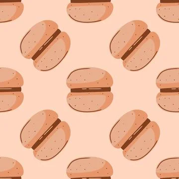 Seamless pattern with sweets. The cookie pattern Stock Illustration