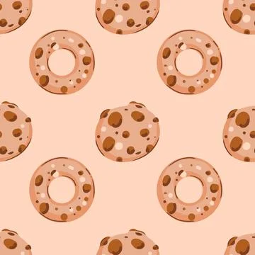 Seamless pattern with sweets. The cookie pattern Stock Illustration