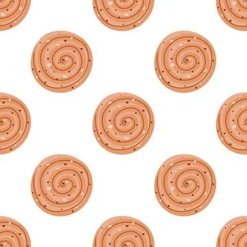 Seamless pattern with sweets. The cookie pattern 스톡 일러스트