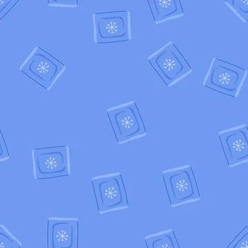Seamless pattern swelling ice pack for injuries cartoon vector Stockillustratie