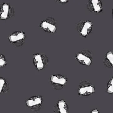 Seamless pattern swim diving mask cartoon vector 스톡 일러스트