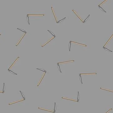Seamless pattern swing scythe cartoon vector Stock Illustration