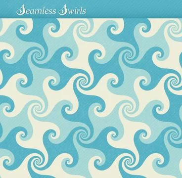 Seamless pattern with swirls, grunge background Ilustración de archivo
