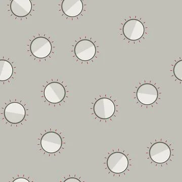 Seamless pattern switch dial knob cartoon vector Ilustración de archivo