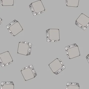 Seamless pattern switch junction box cartoon vector Ilustración de archivo