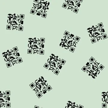 Seamless pattern switches qr code label cartoon vector Stock Illustration