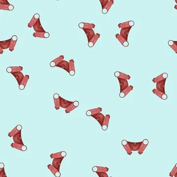 Seamless pattern symbol binoculars cartoon vector Illustrazione stock