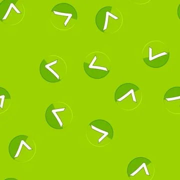 Seamless pattern symbol check mark cartoon vector Illustrazione stock