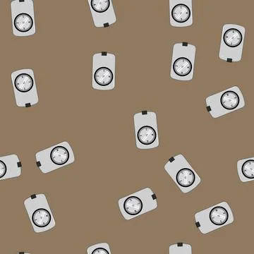 Seamless pattern symbol compass cartoon vector 스톡 일러스트