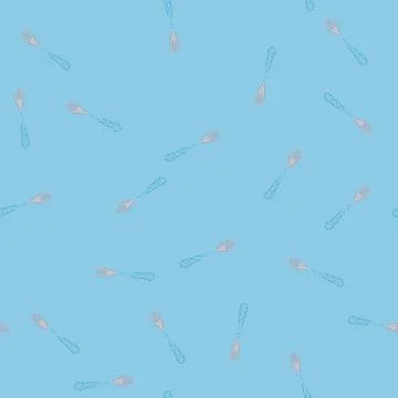 Seamless pattern symbol fork cartoon vector Stock Illustration