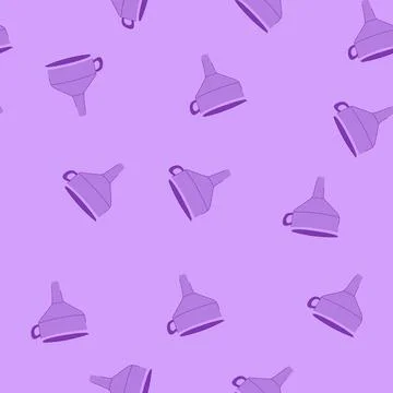 Seamless pattern symbol funnel cartoon vector Stock Illustration