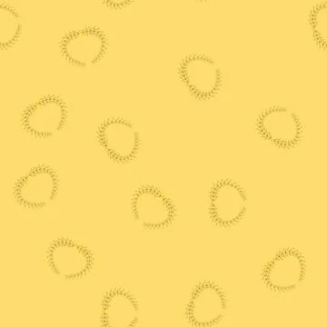 Seamless pattern symbol gold laurel cartoon vector Stock Illustration