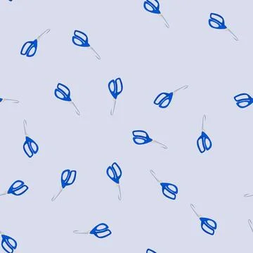 Seamless pattern symbol scissor cartoon vector Stock Illustration