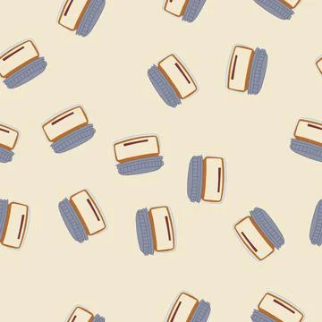 Seamless pattern symbol shoe polish cream cartoon vector Stock Illustration