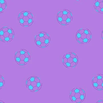 Seamless pattern symbol soccer ball cartoon vector Illustrazione stock