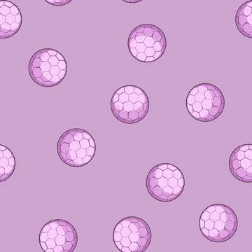 Seamless pattern symbol soccer ball cartoon vector 库存插图