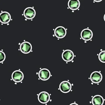 Seamless pattern symbol stopwatch cartoon vector Stock Illustration