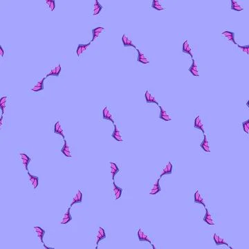 Seamless pattern symbol wings dragon cartoon vector Stock Illustration