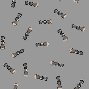 Seamless pattern synthetic shaving brush cartoon vector Stockillustratie