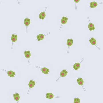 Seamless pattern system car key cartoon vector Stock Illustration