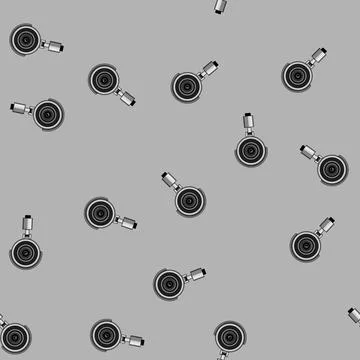Seamless pattern system ip camera cartoon vector Stock Illustration