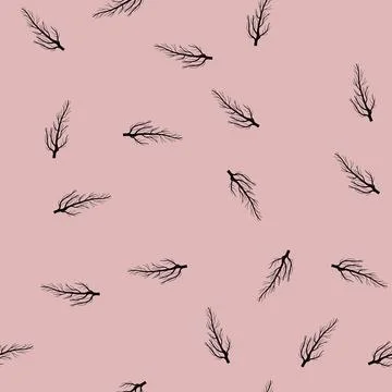 Seamless pattern system tree root cartoon vector Stock Illustration