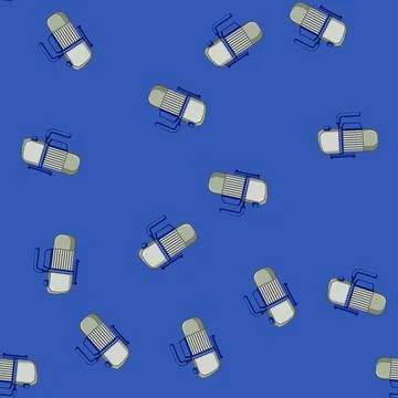 Seamless pattern system vacuum pump cartoon vector 스톡 일러스트