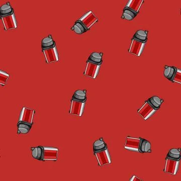 Seamless pattern system water pump cartoon vector 스톡 일러스트