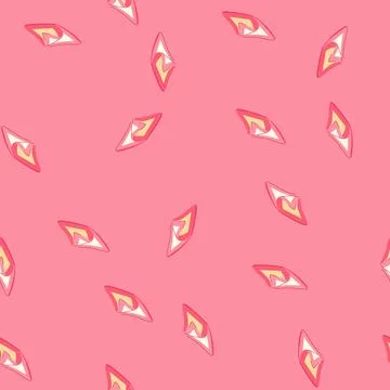 Seamless pattern table cloth napkin cartoon vector Stock Illustration