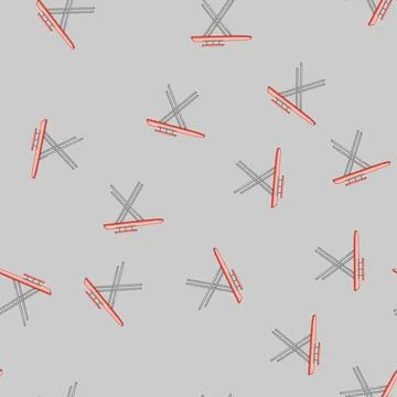 Seamless pattern table ironing board cartoon vector Stock Illustration